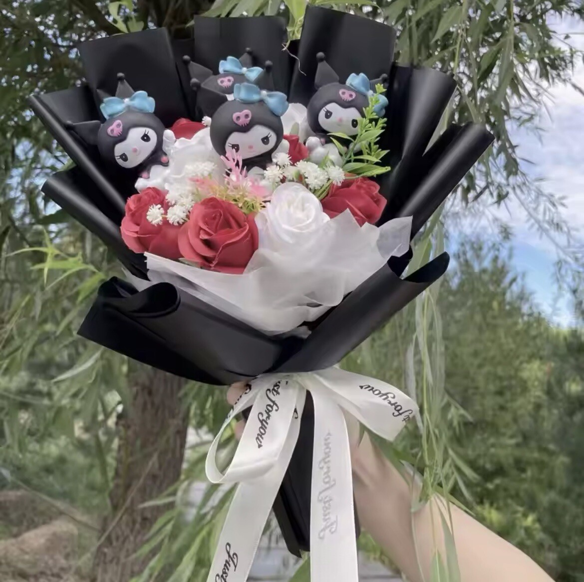 Kawaii Hello Kitty Sanrio Artificial Flower Bouquet Christmas Gift Valentine’s