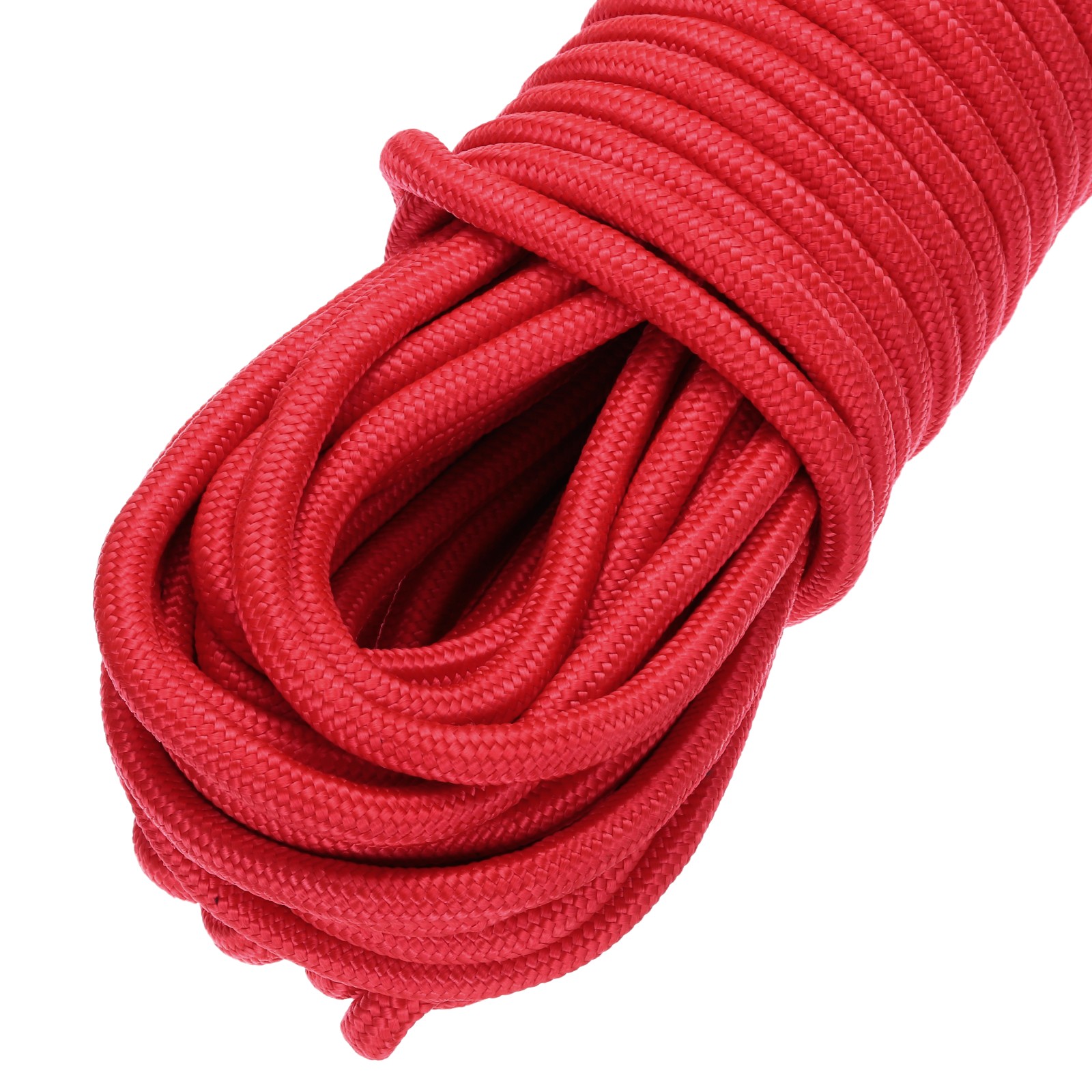 45M/147.7ft 3/8″ Red Indoor Outdoor Braided Polypropylene Rope
