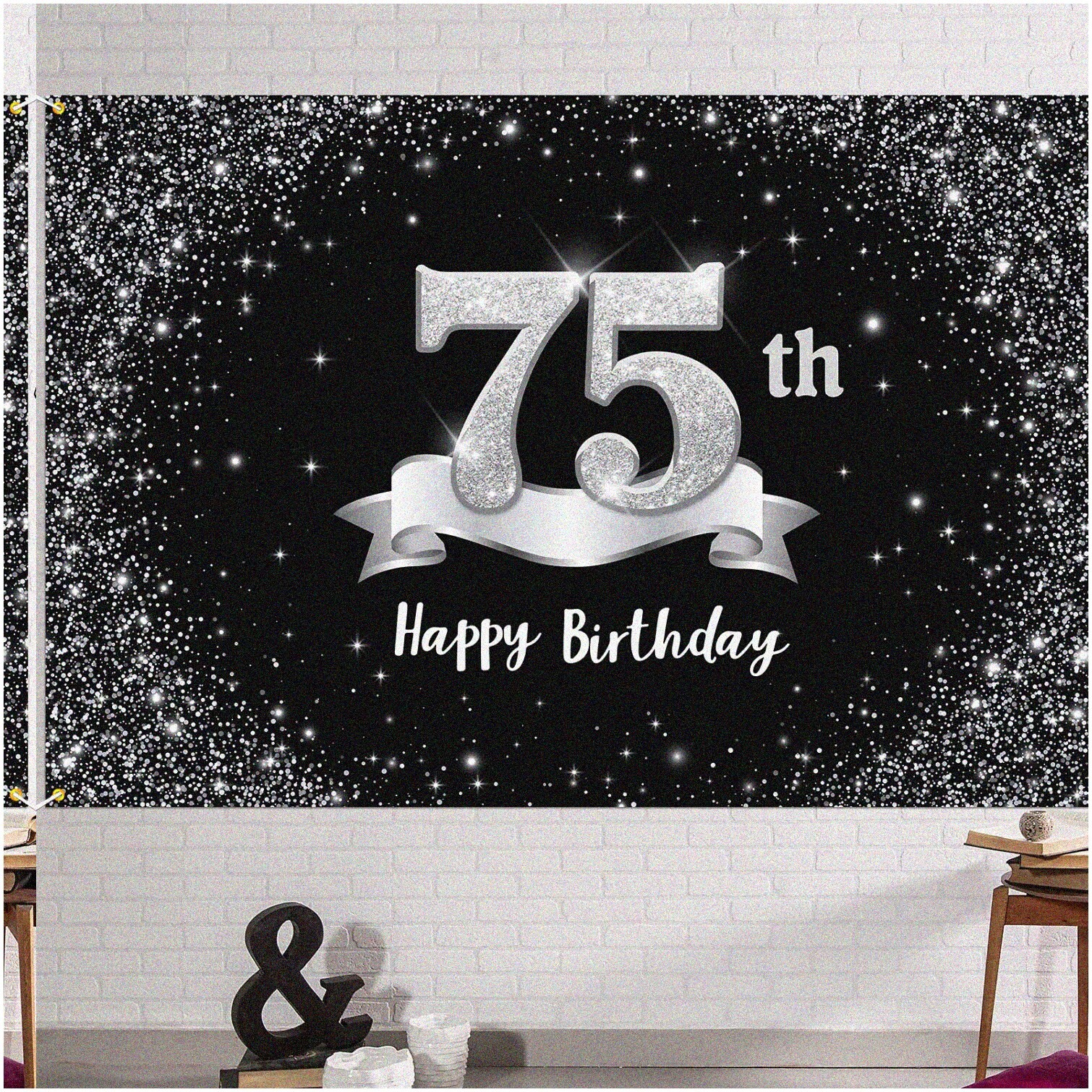 Silver Jubilee Celebration Banner 6x4ft Polyester Fabric