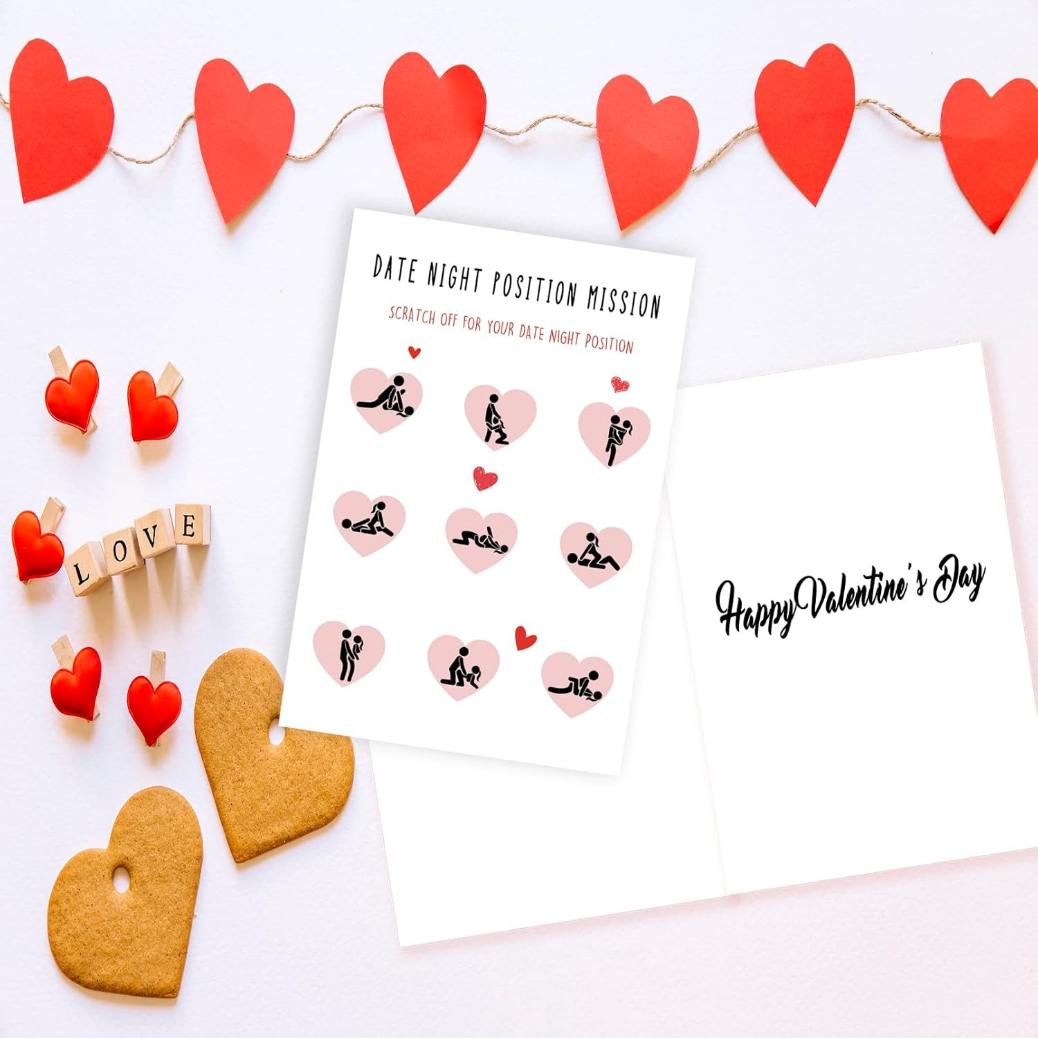 Funny Valentines Day Card – Naughty Valentines Day Card for Him Her Anniversary