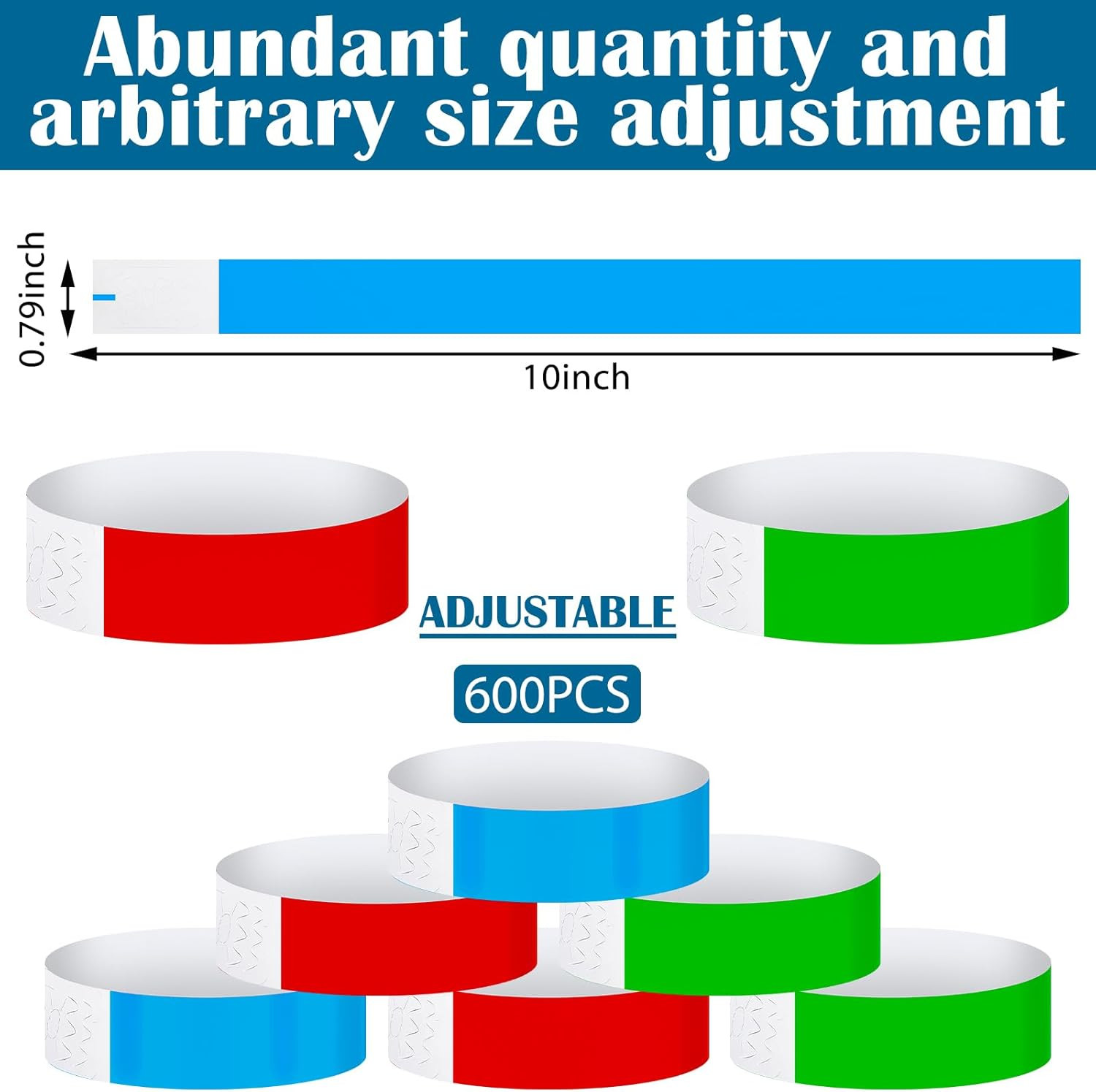 Epakh Paper Wristbands Neon Wrist Bands Waterproof Handbands for Events Lightwei