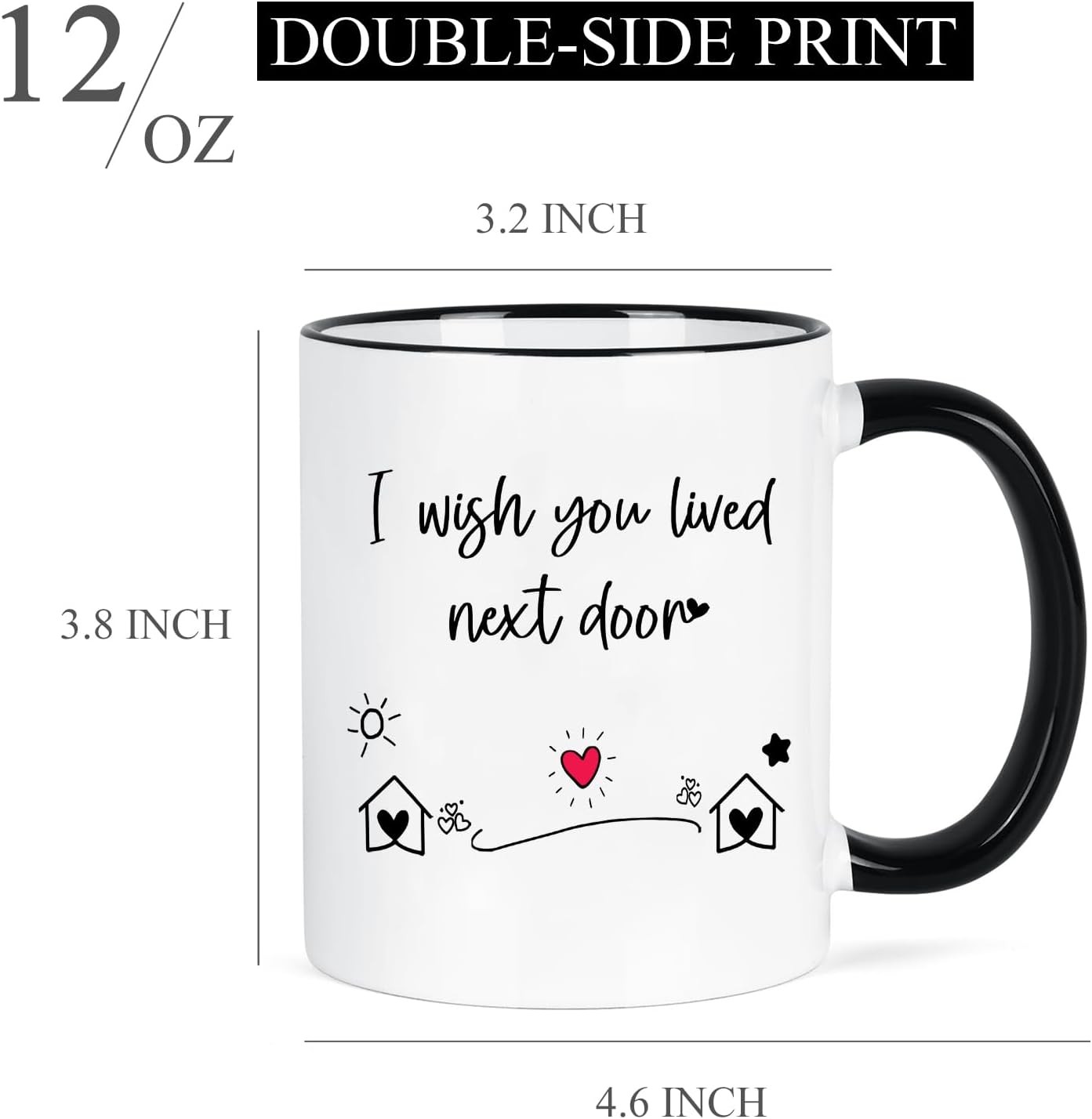 Bestie Gifts for Women: Unique Friendship Gifts – ‘I Wish You Lived Next Door’