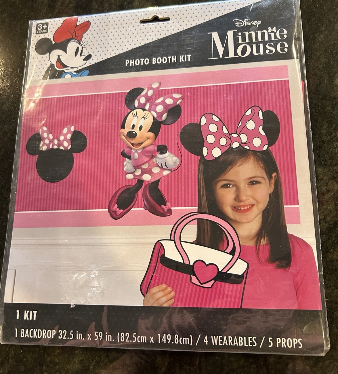 Disney Minnie Mouse Photo Booth Kit American Greetings NEW IN PKG