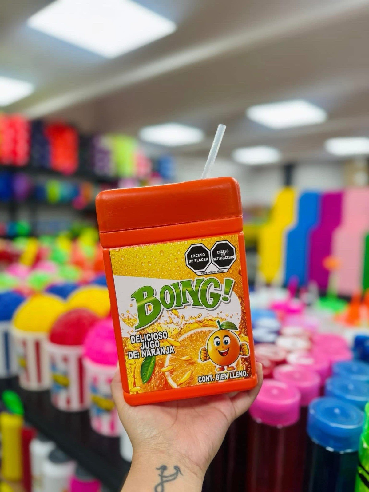Jugo Boing Birthday Party Cup 10 Pcs Random Colors 20x13cm 1.5L
