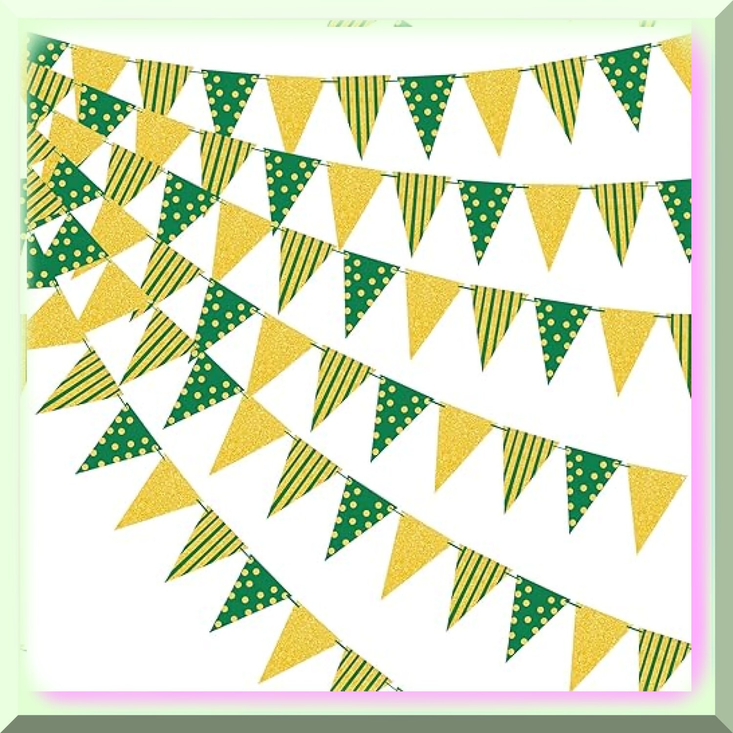 Shimmering Shamrock Glitter Flag Celebration Kit
