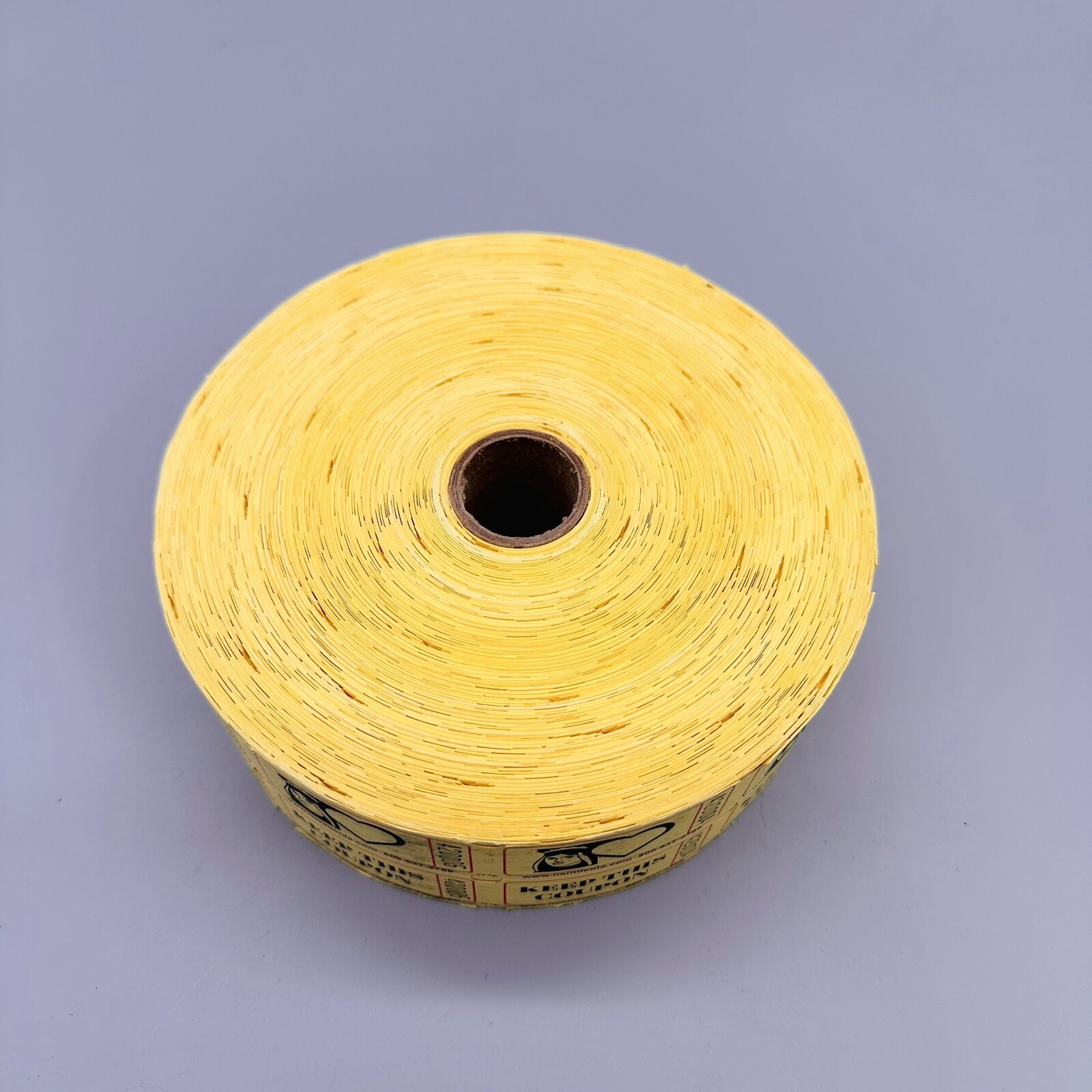 2000 Yellow Raffle Tickets Double Stub Roll Split the Pot 50/50 Queen of Hearts