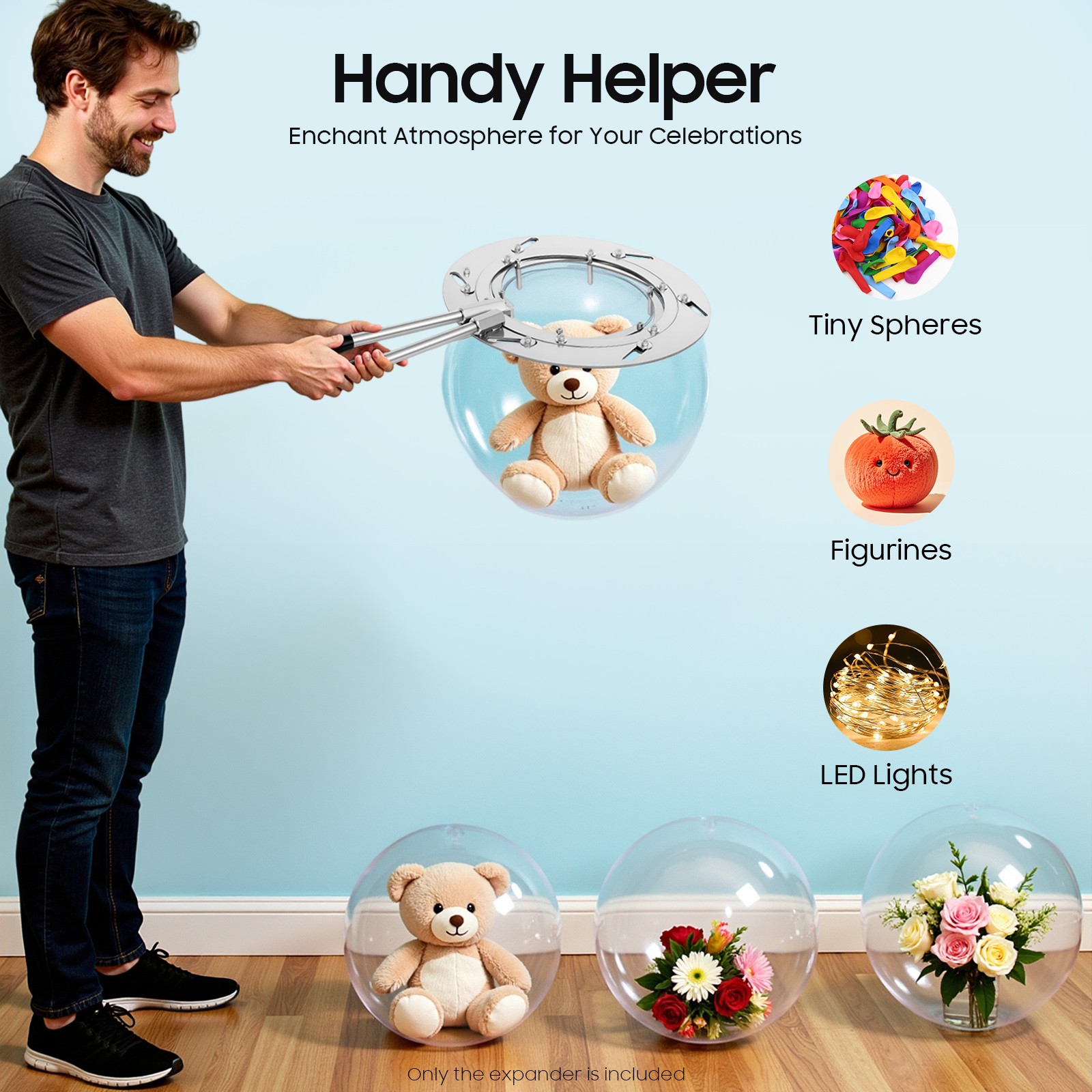 Large Balloon Stuffing Machine Wrapping Filler Party Balloon Expander Tool