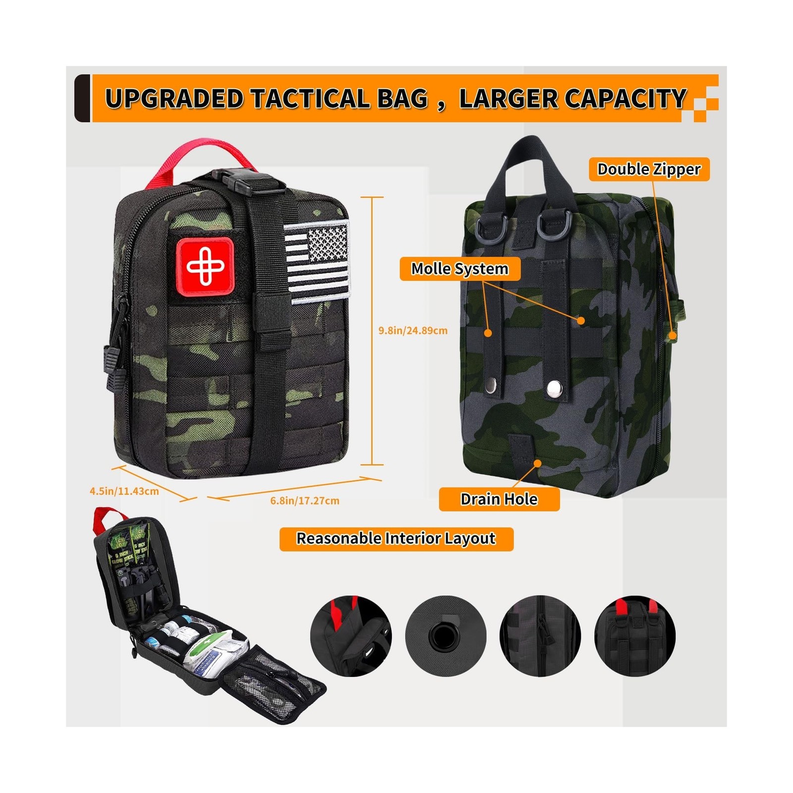 Survival Kit, Gifts for Men Women Teen Boys, 252 pcs Survival Gear … Fast Ship