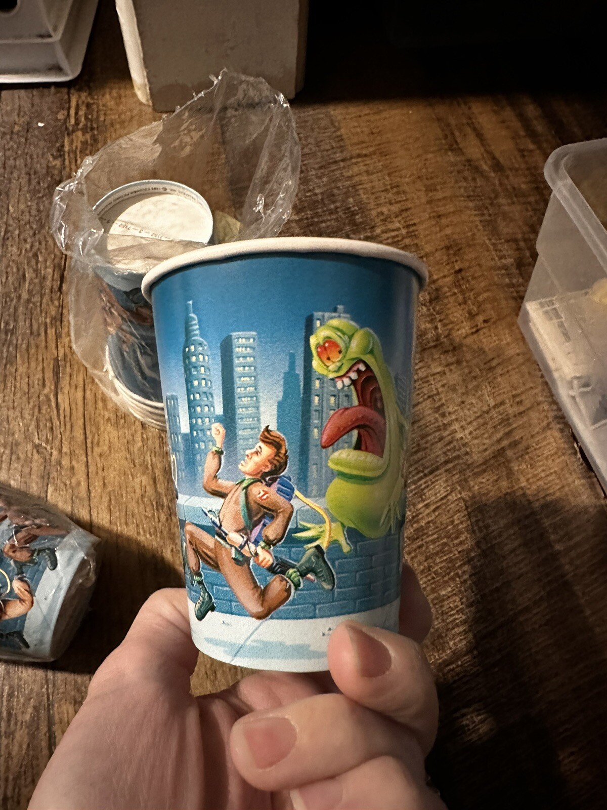 Vintage NOS 1984 Hallmark Ghost Busters 8 Ct. Paper Cups Columbia Pictures Inc.