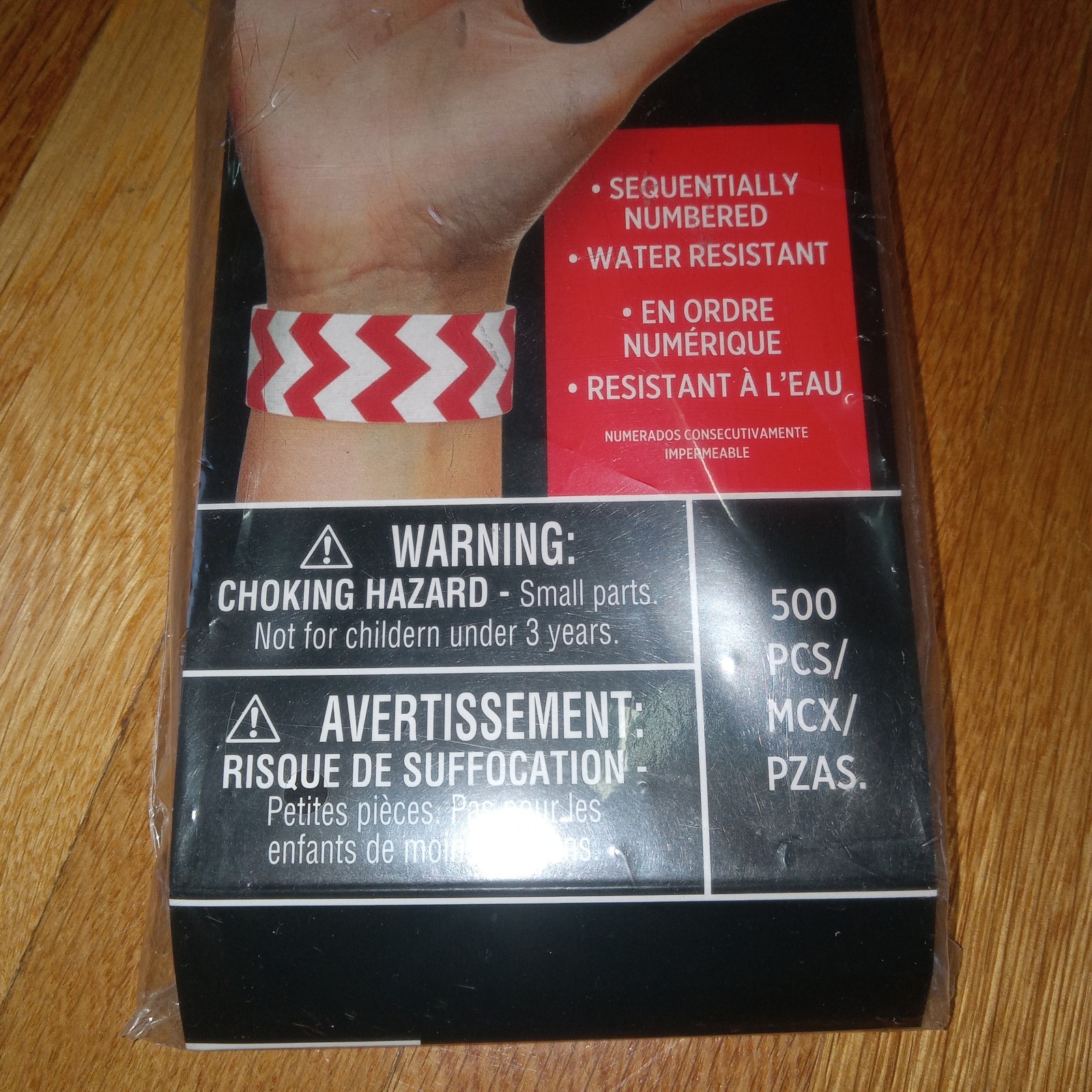 Amscan Tyvek Wristbands 500 Count Concert Events Parties Clubs Crowd Control