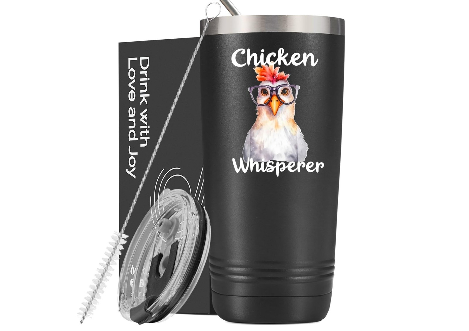 Onebttl Funny Chicken Gifts for Lovers, 20oz Stainless Steel Insulated Tumble…