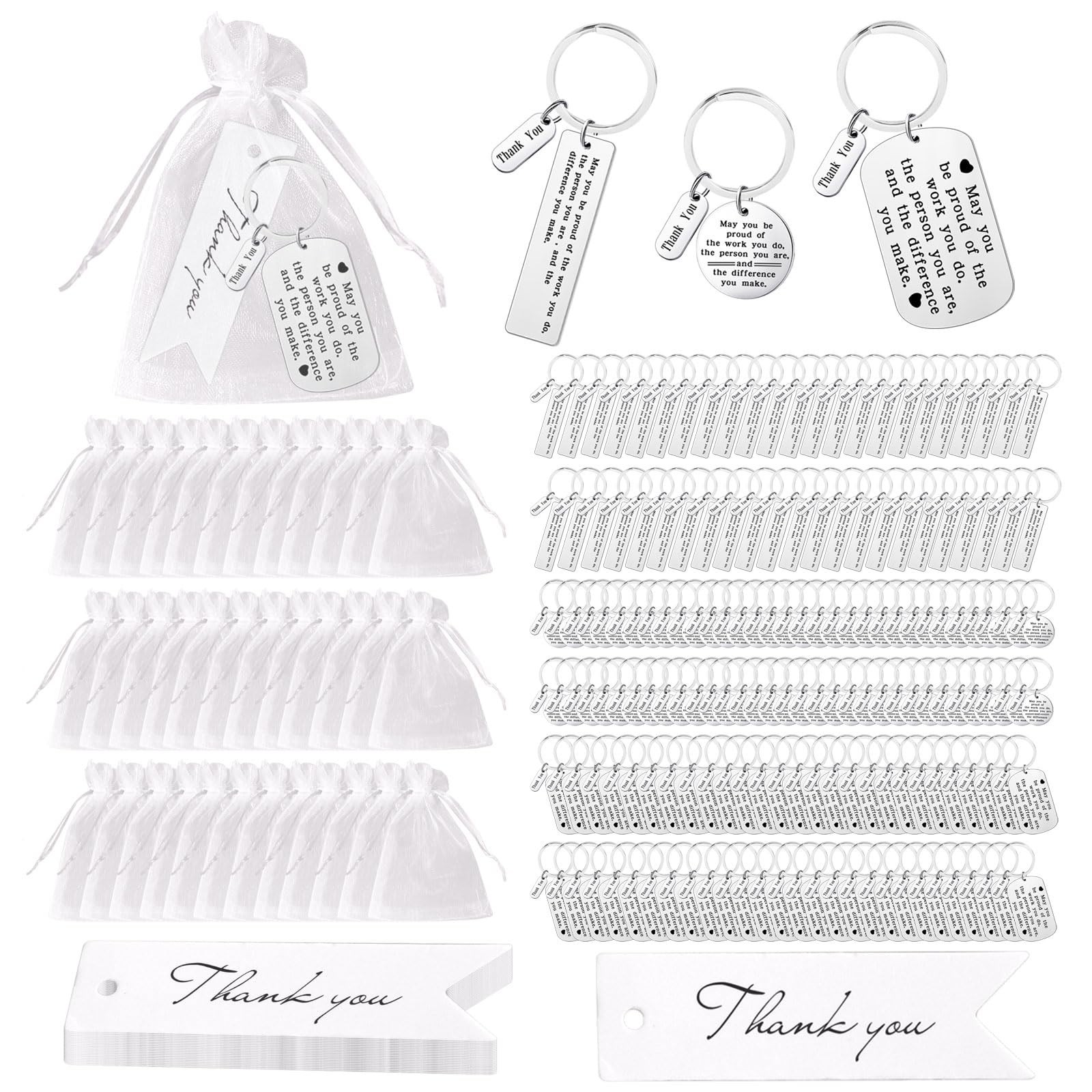 180 Pcs Valentine’s Day Employee Appreciation Gift Appreciation Keychain Favo…
