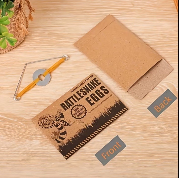 1 RATTLESNAKE EGGS PRANK ENVELOPES ~ Joke Gag Gift Magic Trick Fun Snake EGG