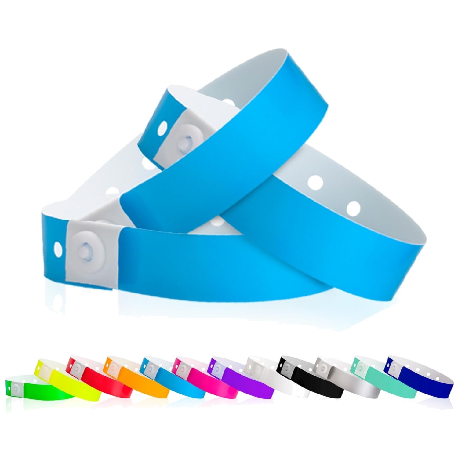 VIP Identification Wristbands – Neon Blue, 500 Count
