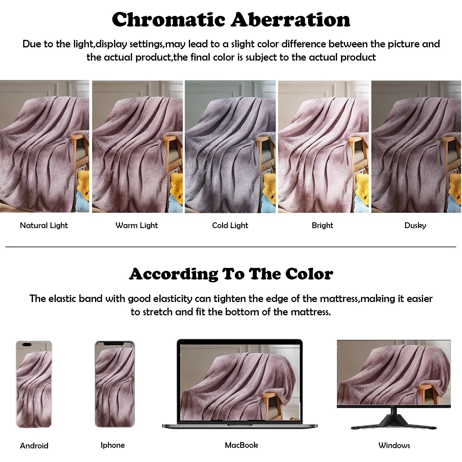 NEWCOSPLAY Super Soft Throw Blanket Light Purple Premium Silky Flannel Fleece…