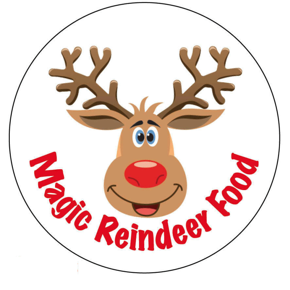 48 x Christmas Magic Reindeer Food Sticker Business Xmas Label Fun – A 756