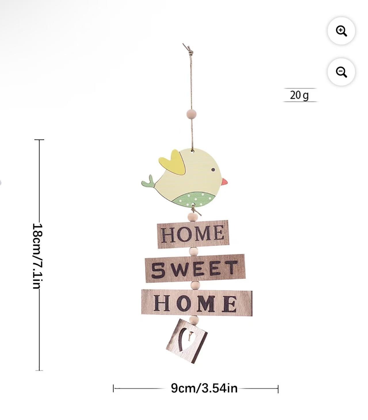 Kiplyki Wholesale Wooden Letter Easter Bunny Decorative Letter Pendant HOME Lett