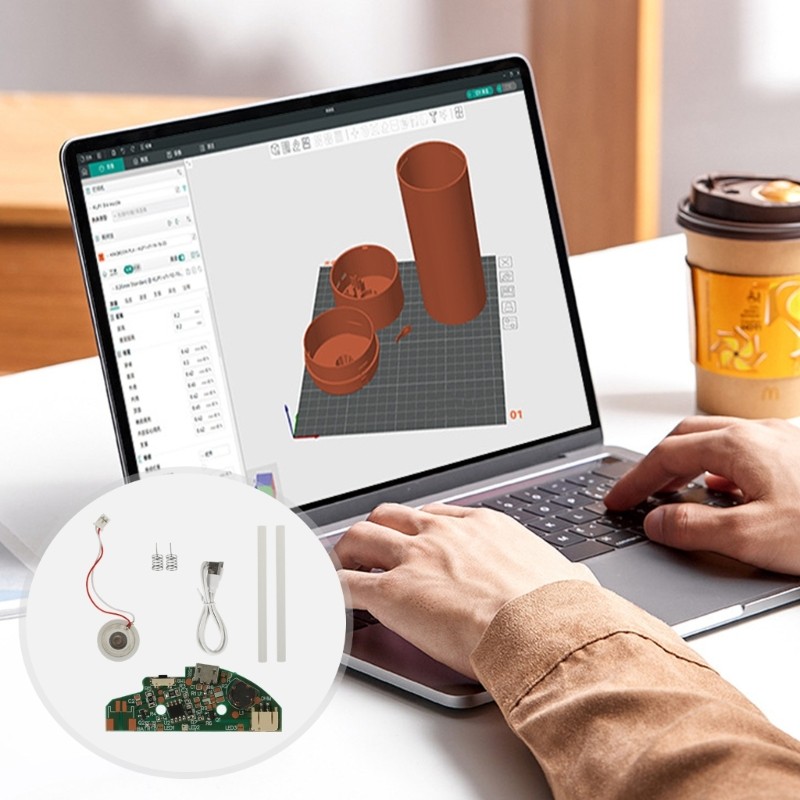 3D Printing Humidifier Kit With Large Opening For Easy Water Filling 400ml