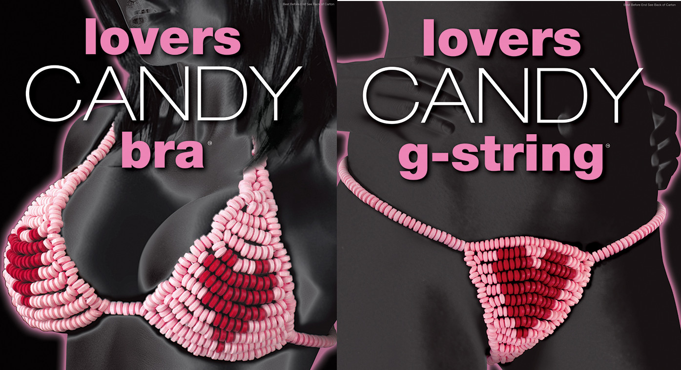 Candy Lovers Bra-Candy Edible Underwear Hen Night Party Bachelorette Combination