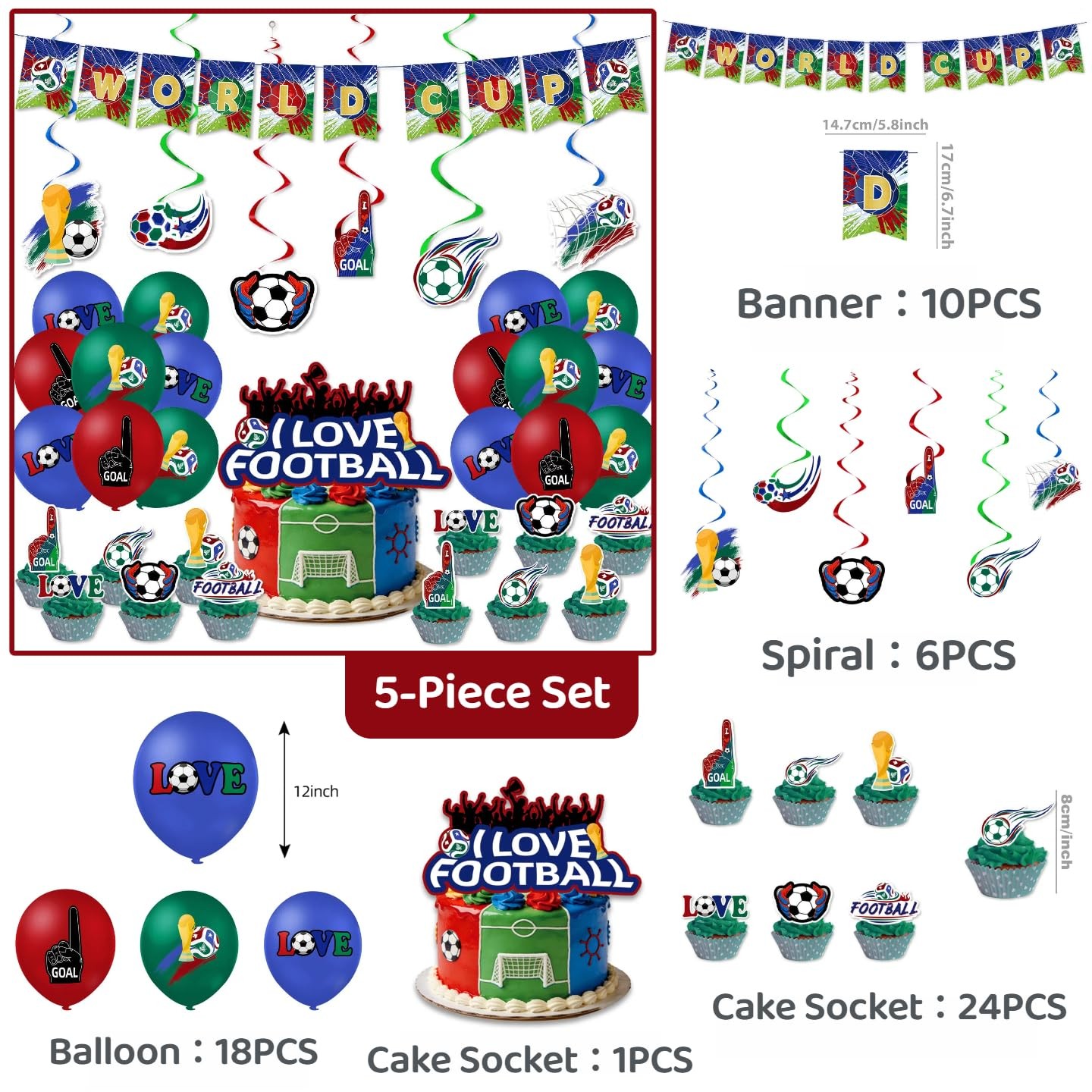 World Cup 2026 Merchandise, Party Supplies Set Celebrations, Includes…