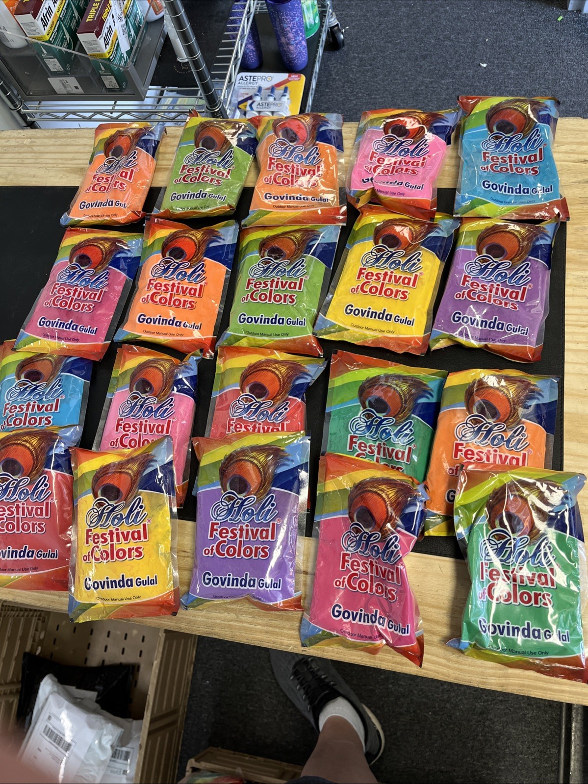 Colored Powder (20 Packets, Assorted Colors) Holi Fun Run Color War