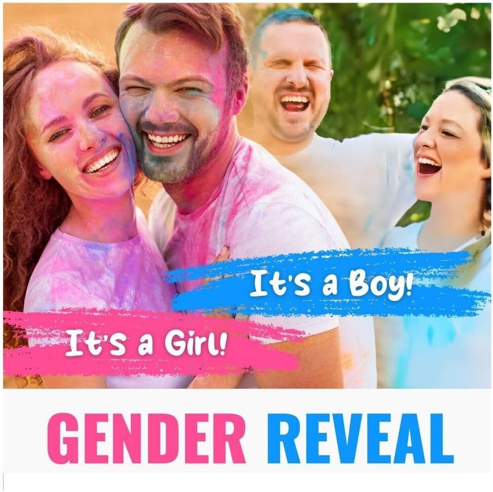 Color Blaze Baby Gender Reveal – 5lb Pink & 5lb Blue – Color Powder Combo Pack