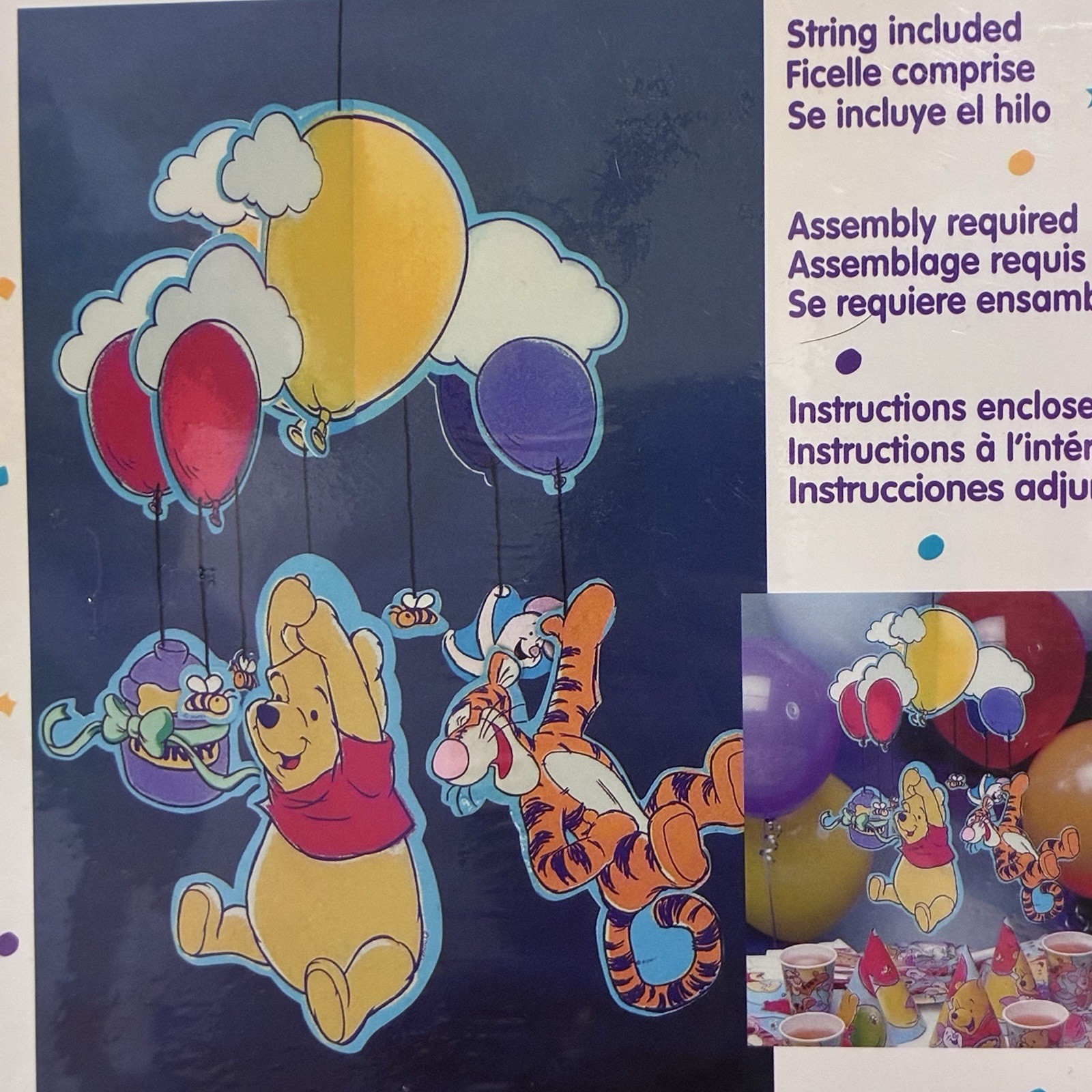 Hallmark Party Express Winnie The Pooh Disney Mobile Honey Pot Birthday Vintage
