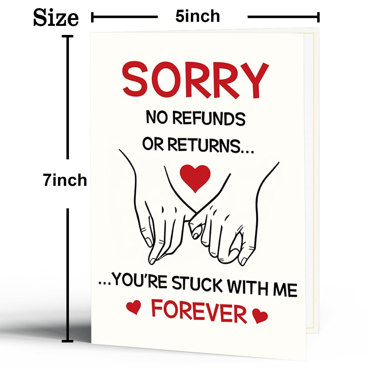 haskerty Funny Anniversary Card Gift for Him Her, Romantic BK-020