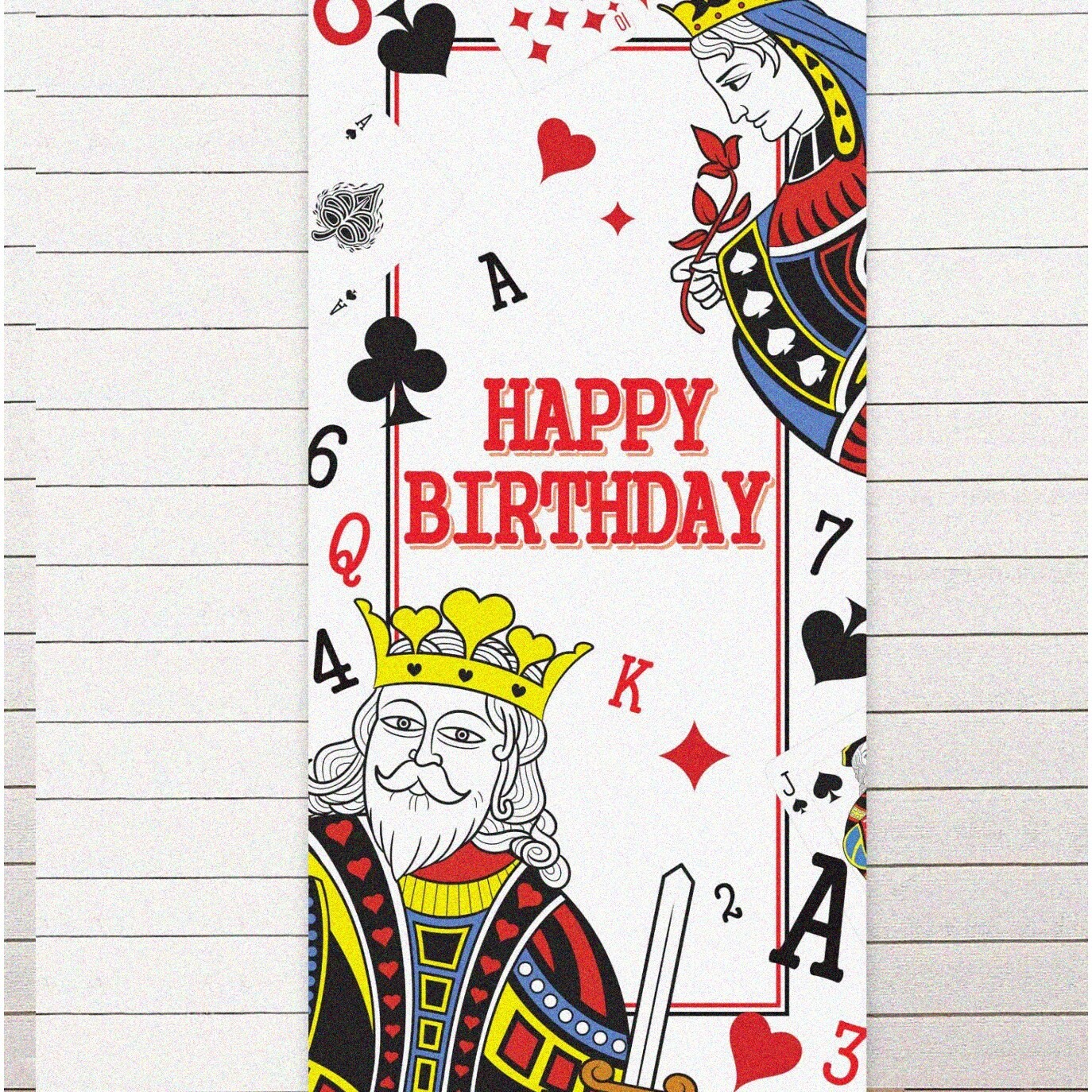 Birthday Photo Booth Props and Backdrop 72 Inch Fabric