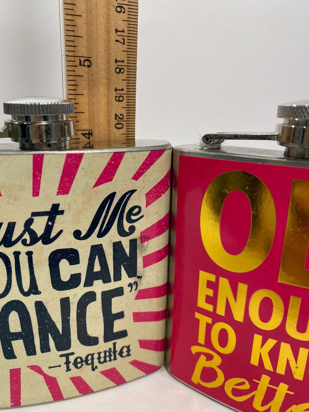 Old Enough to Know Better Metal Flasks 6 oz/Set of 2 by Amscan