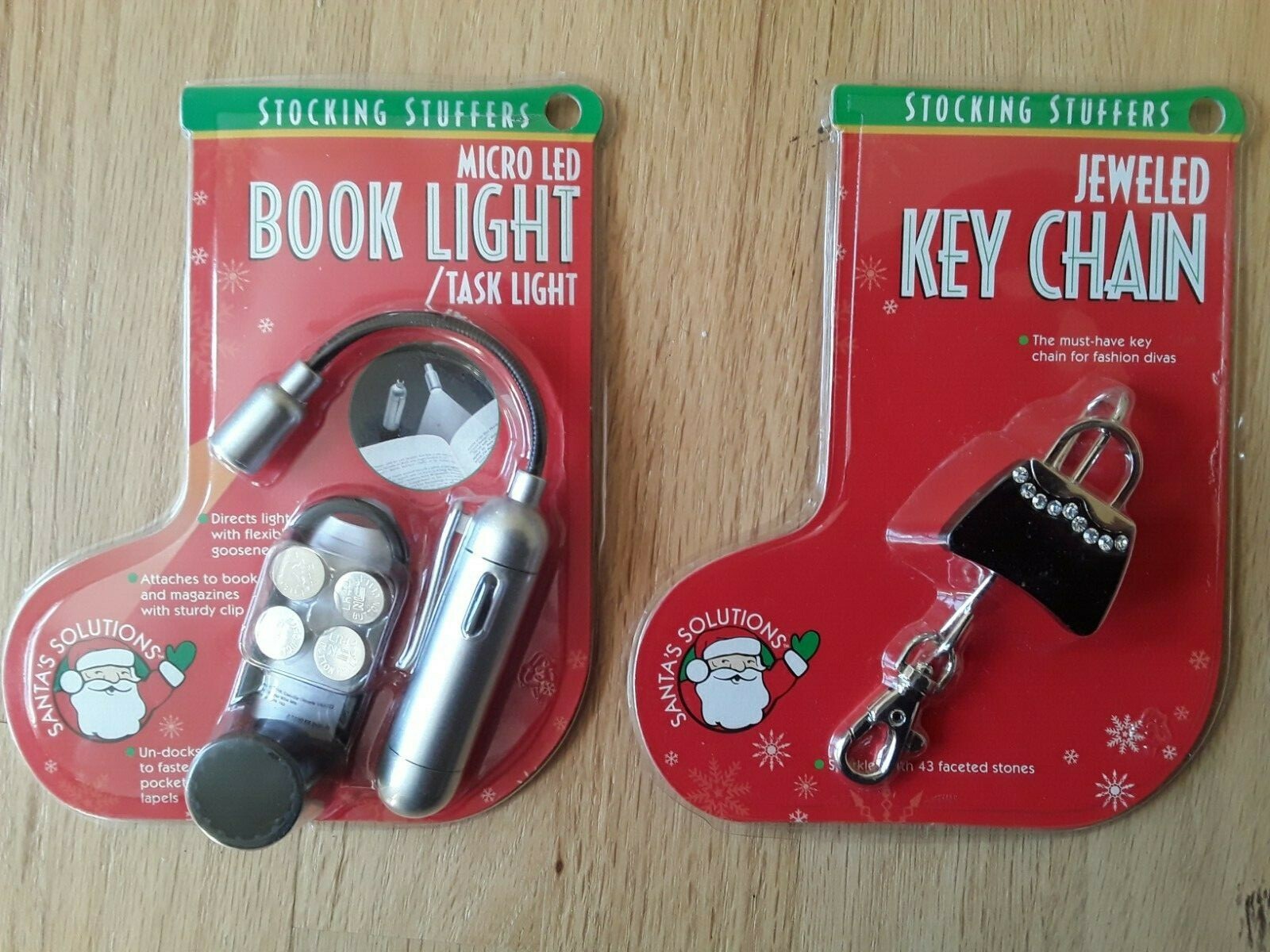 Lifetime Nail File, Jeweled Key Chain, Micro LED Book/Task Light, Christmas Gift