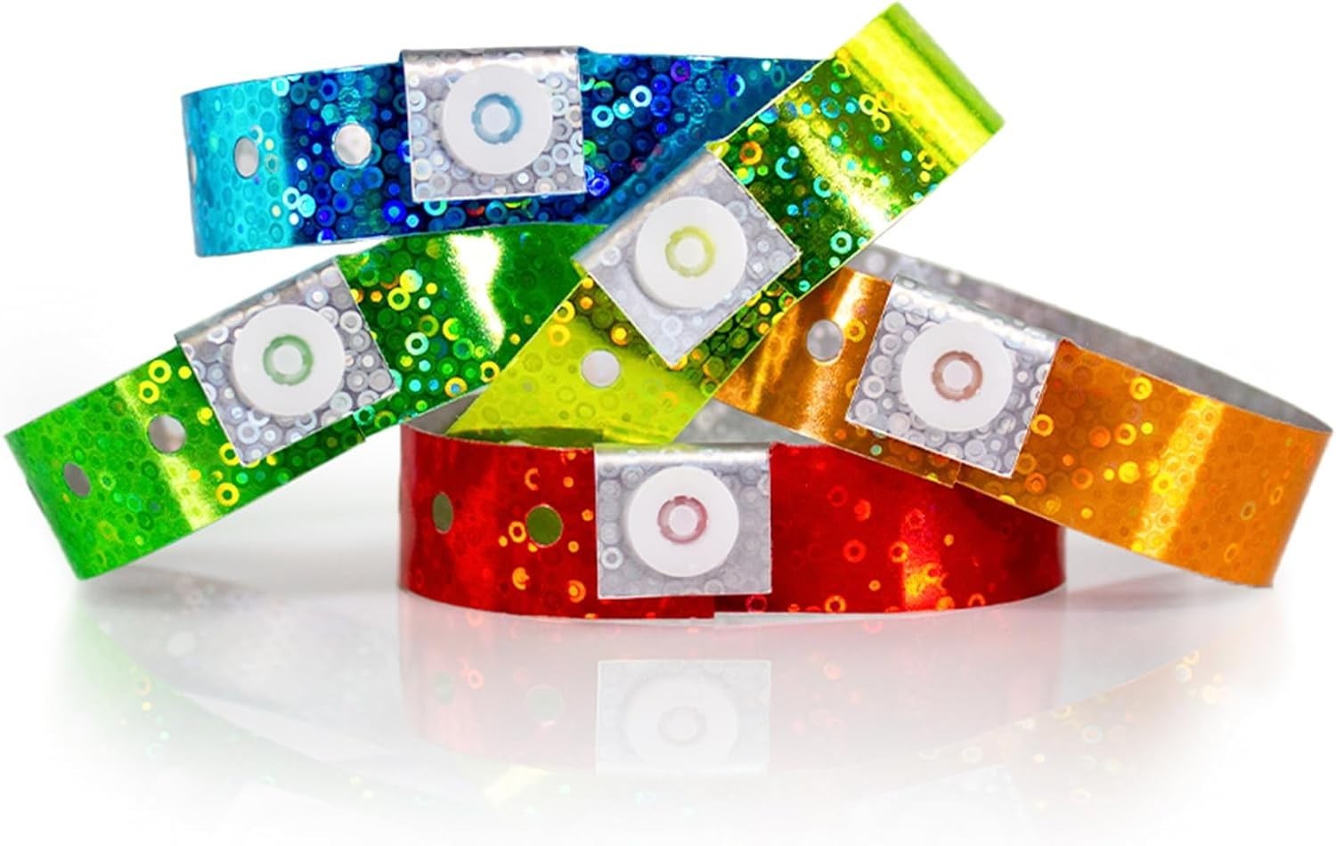 Tamper-Proof 500 Pack Holographic Wristbands – Ideal for Festivals and Events