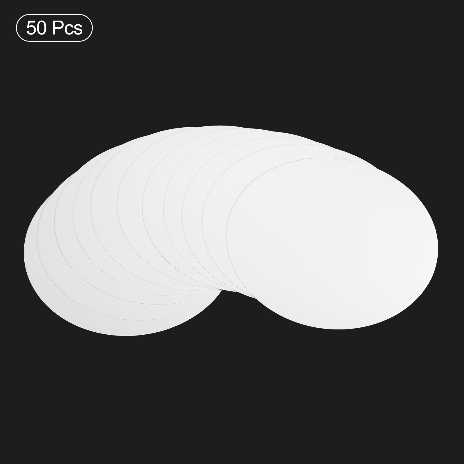 8.3-inch Round Cardboard Paper, 50 Pcs Blank Circles for DIY Craft Arts, White