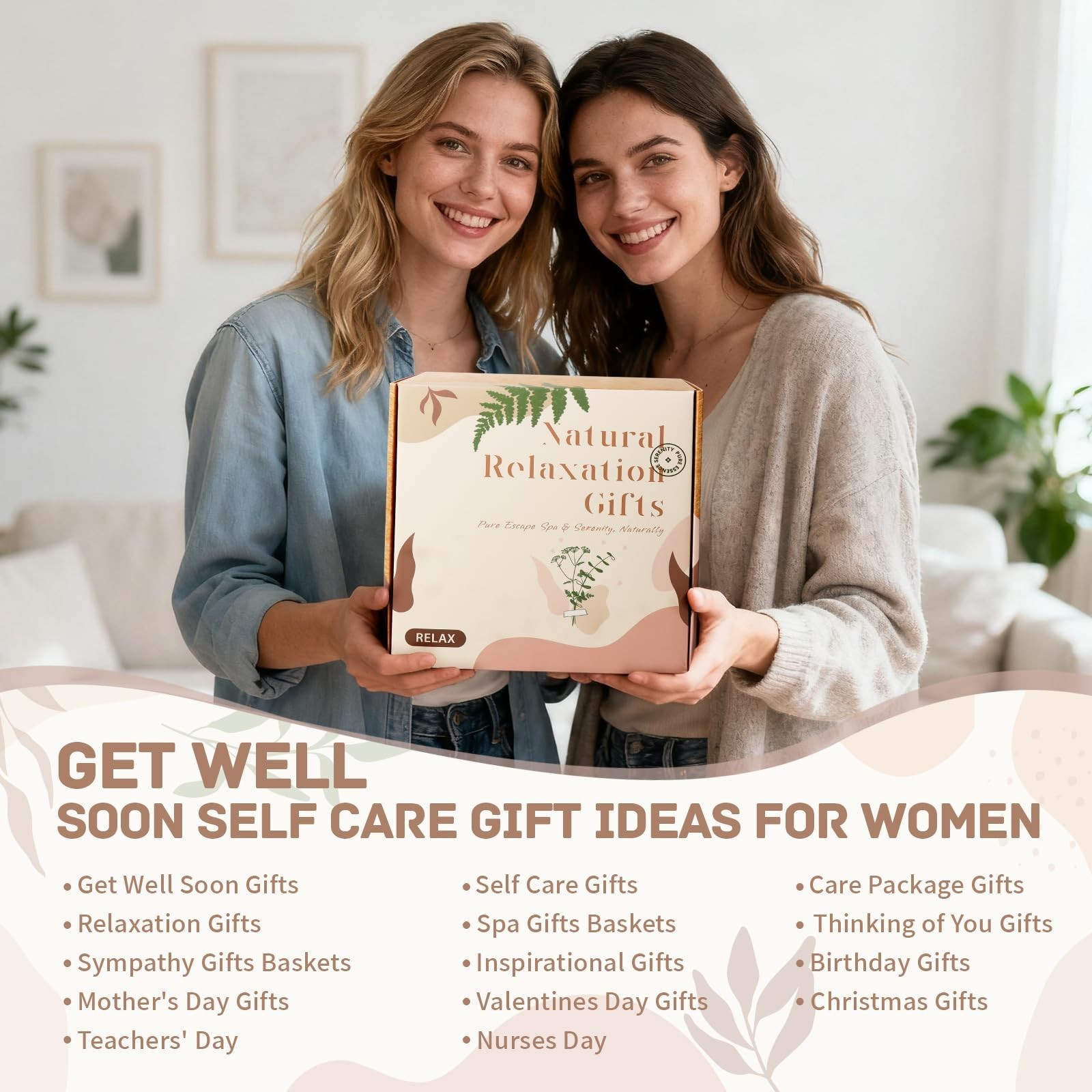 Birthday Gift for Women, Get Well Soon Self Care Package, Unique Gift Basket …