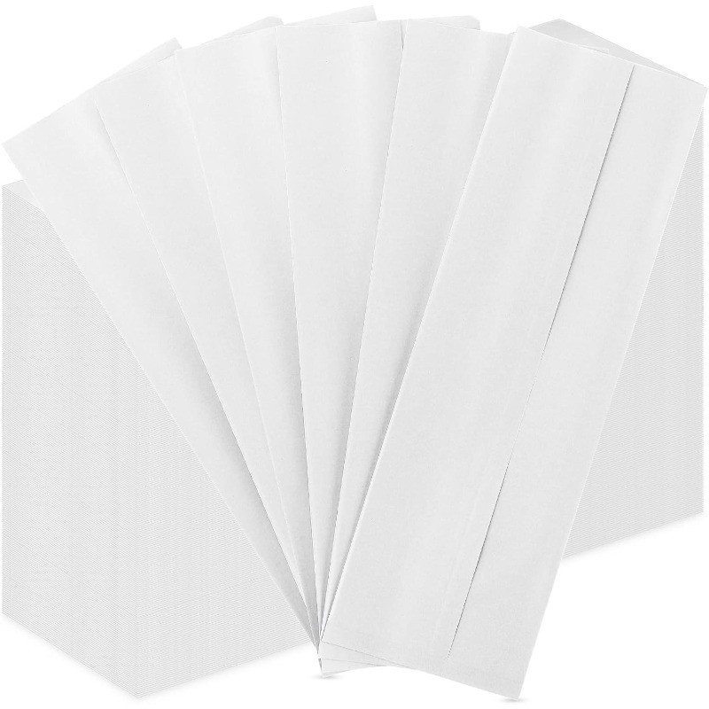 5000 Pieces Kraft Paper Lunch Bagslery Bakery Rods Candy, 3.1 x 9.8 Inch(White)