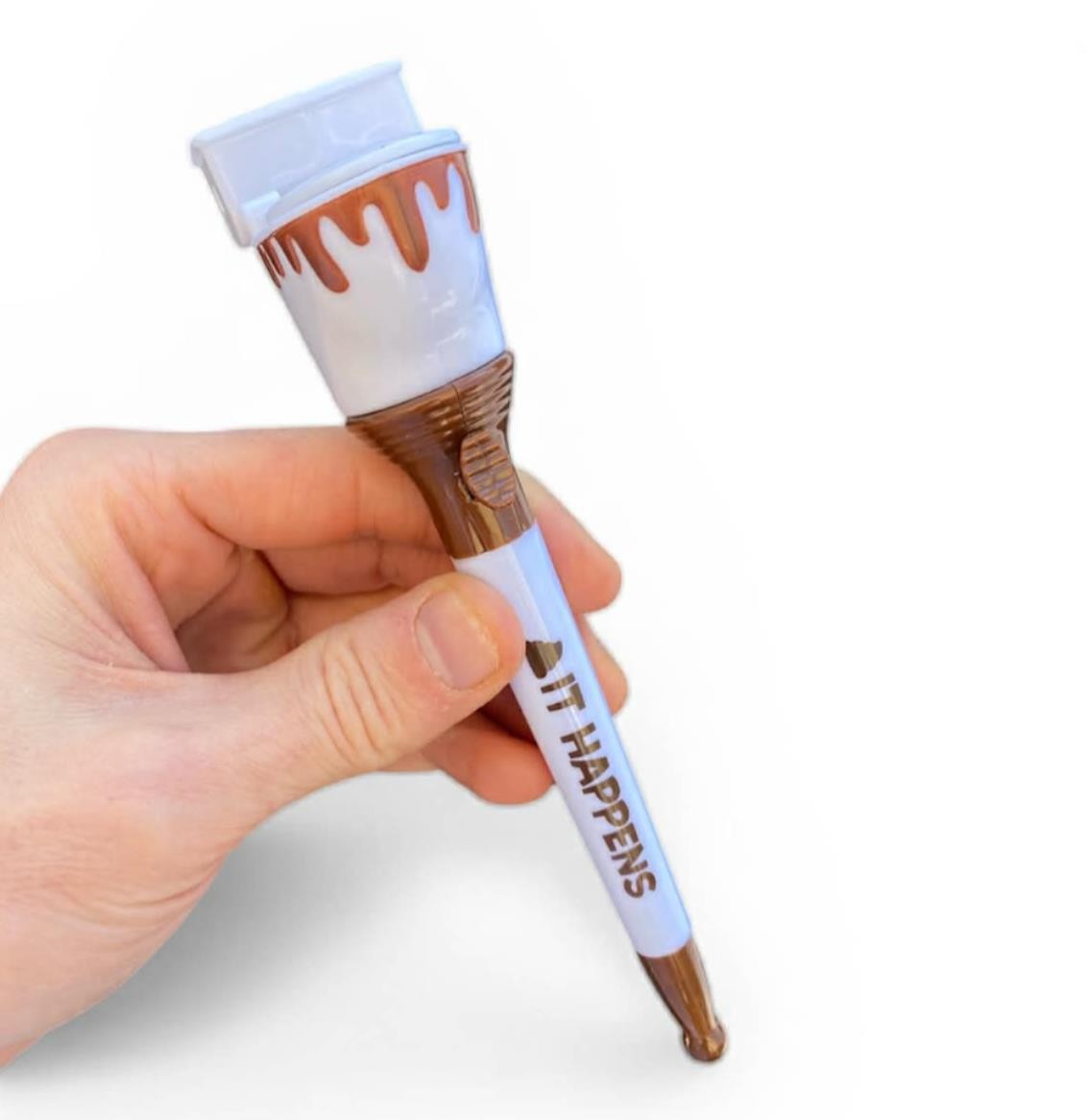 12 POOP HAPPENS PENS Toilet Seat Pop Up Crap Emoji Office Gift Prank Poo GaG Toy