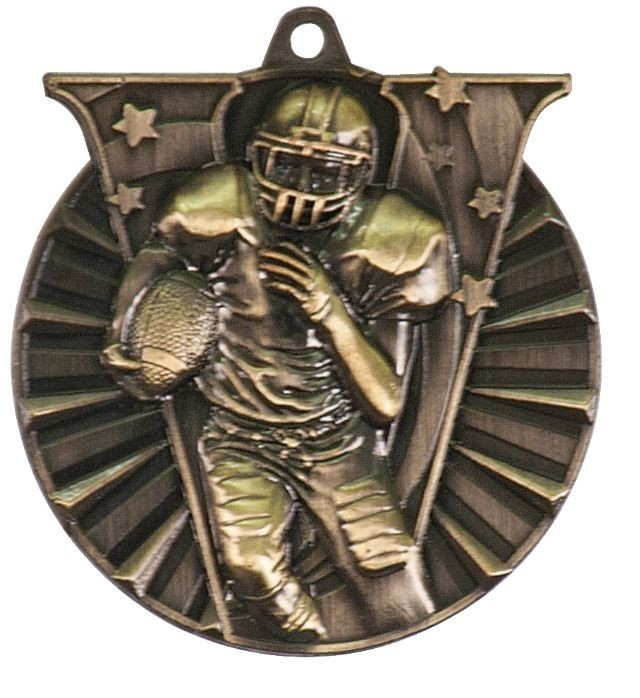 Football Medals Team Sport Award Trophy W/FREE Lanyard FREE SHIPPING VM104