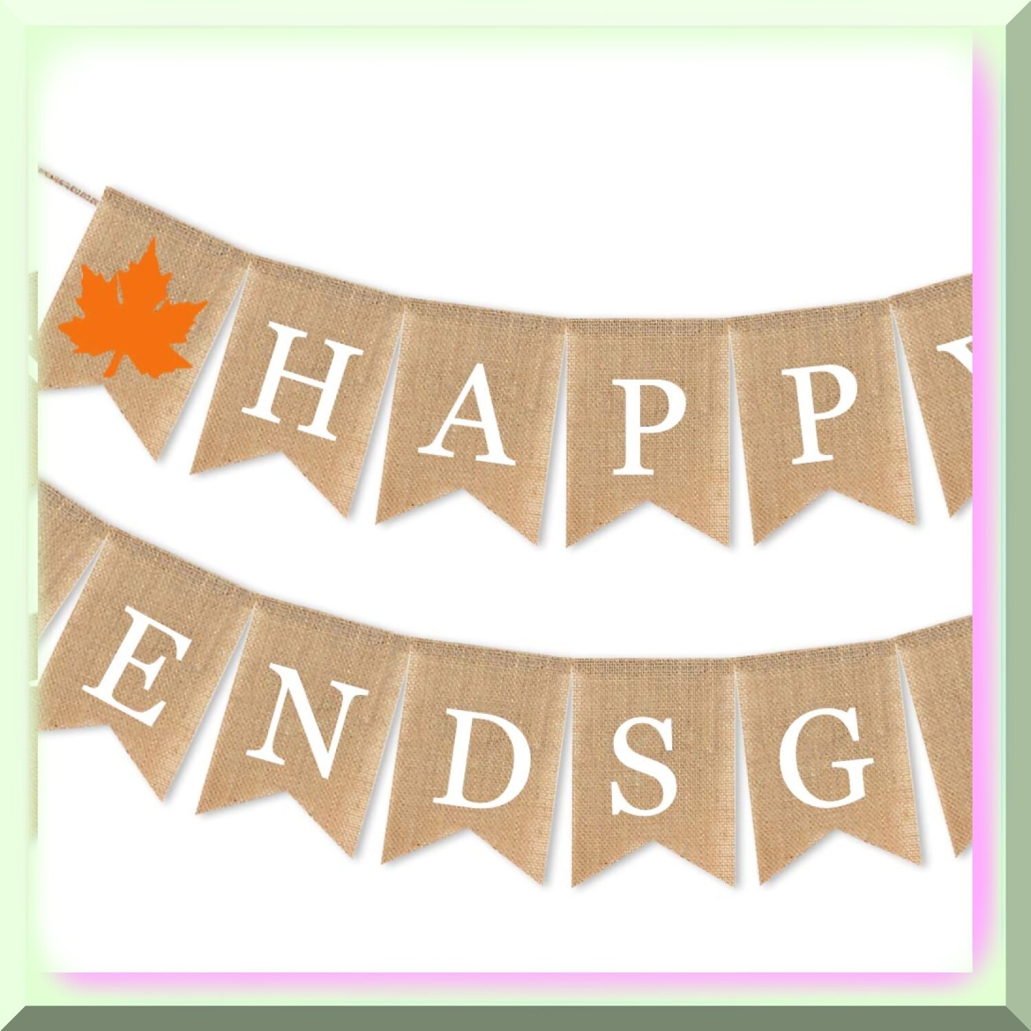 Rustic Burlap Garland Kit 1317cm for Festivals Parties
