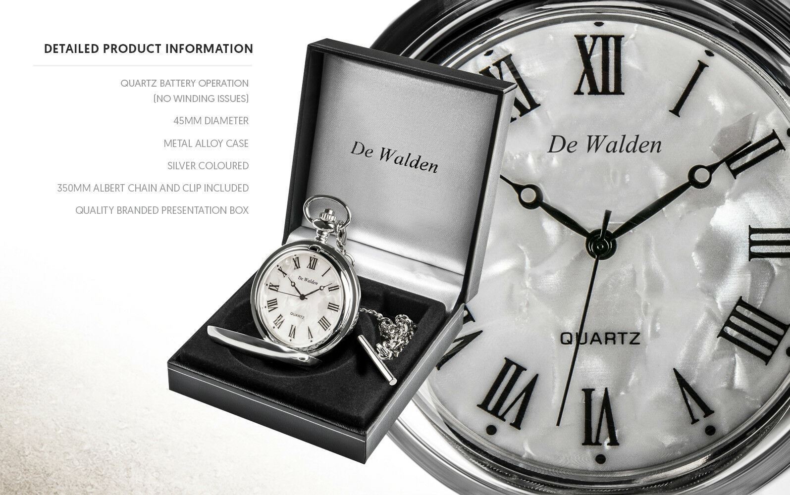30th Wedding Anniversary Mother of Pearl Face Pocket Watch 30 Years Married Gift