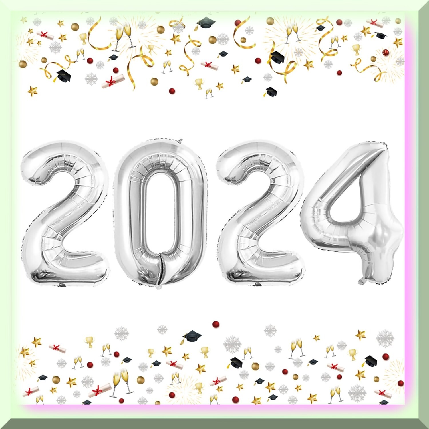 Silver 42 F Number Balloon for Celebrations