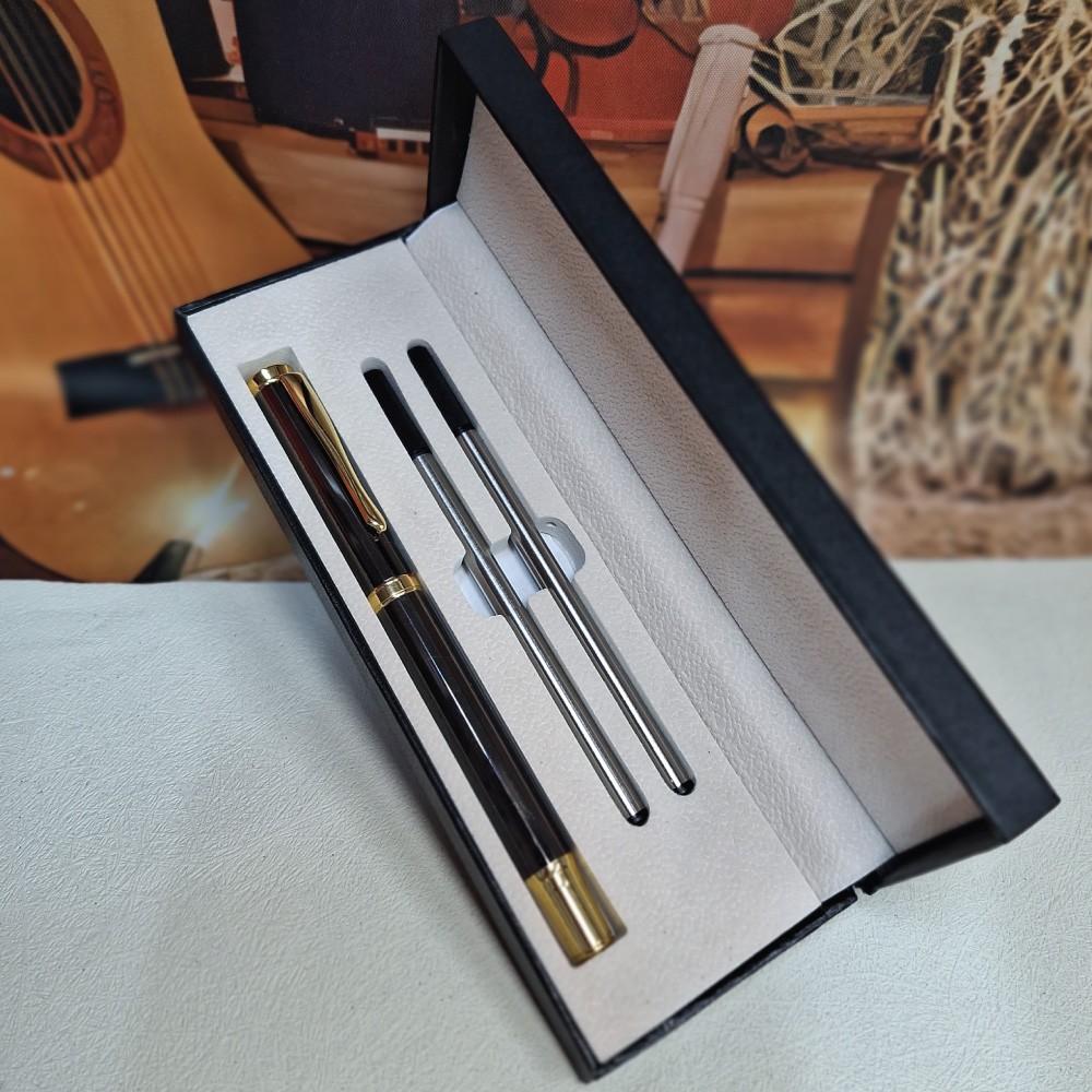 Personalised Birthday Black Ballpoint Pen Set |18th, 21st, 30th, 40th, 50th, 60t
