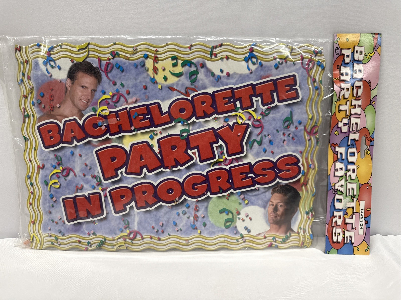 “Bachelorette Party In Progress” Bachelorette Party Favors Lawn Sign-Pipedream