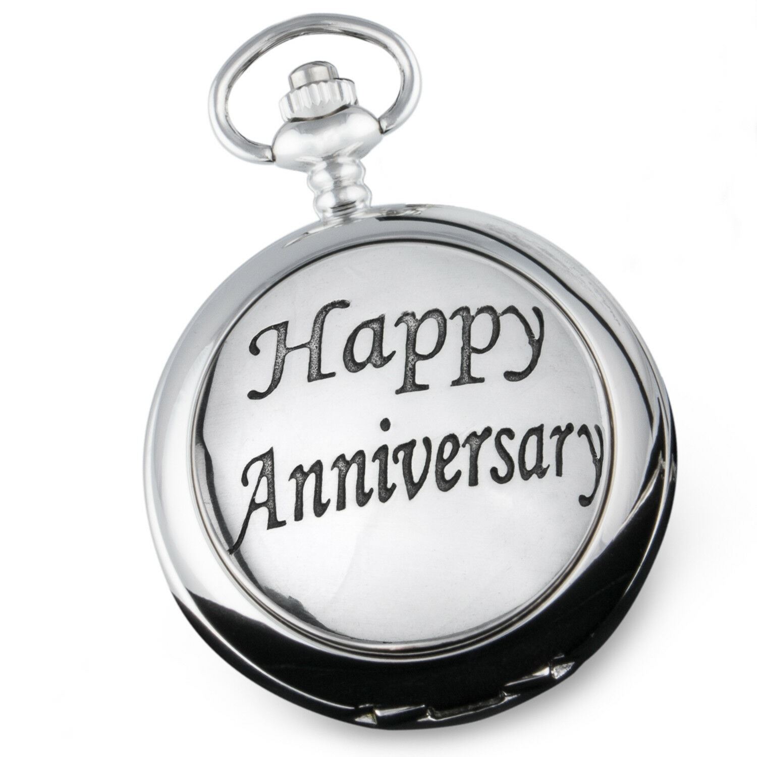 Personalised Mens Wedding Anniversary Pocket Watch in a Gift Box 25 30 40 Years