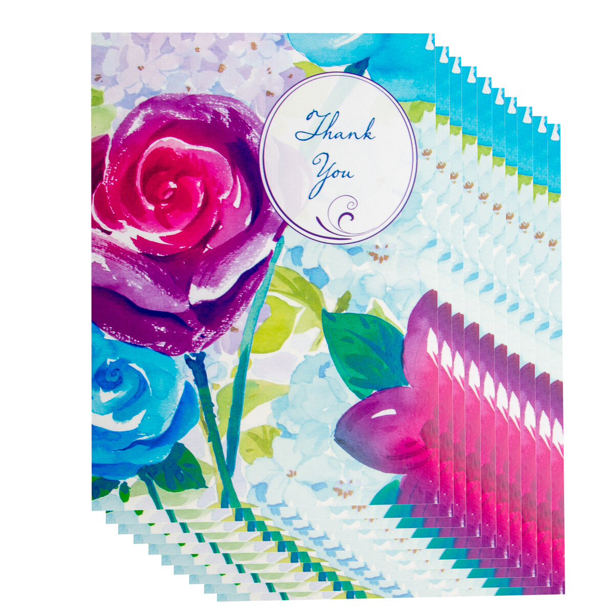 60ct Blank Thank You Gift Cards & Envelopes By Designer Greetings Assorted Notes