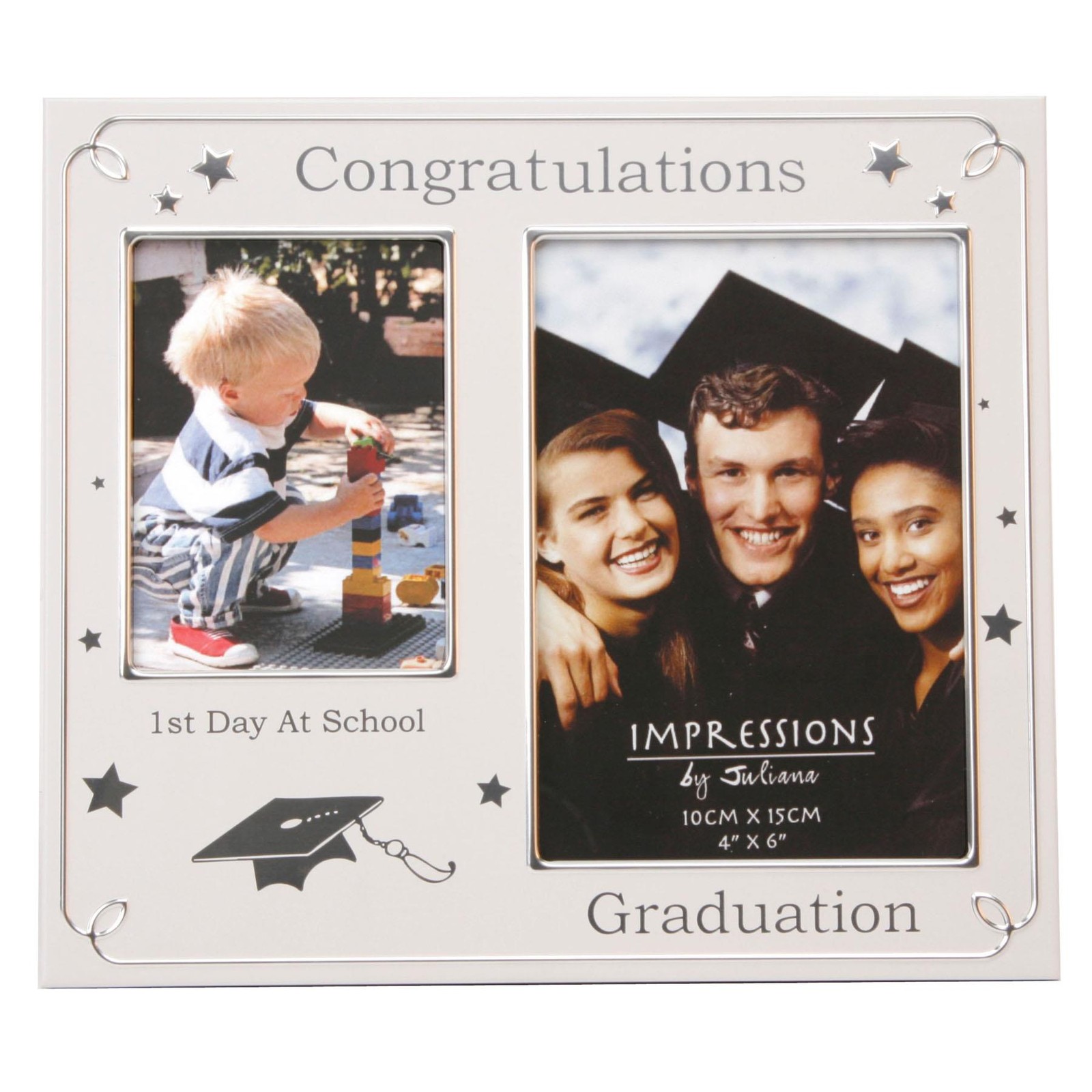 1st Day at School – Graduation Photo Frame with Stars FA505