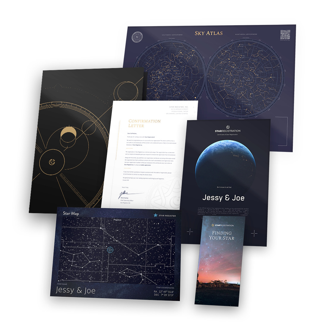 Name a Star Gift Box Set – Romantic Personalized Keepsake (Earth Design)