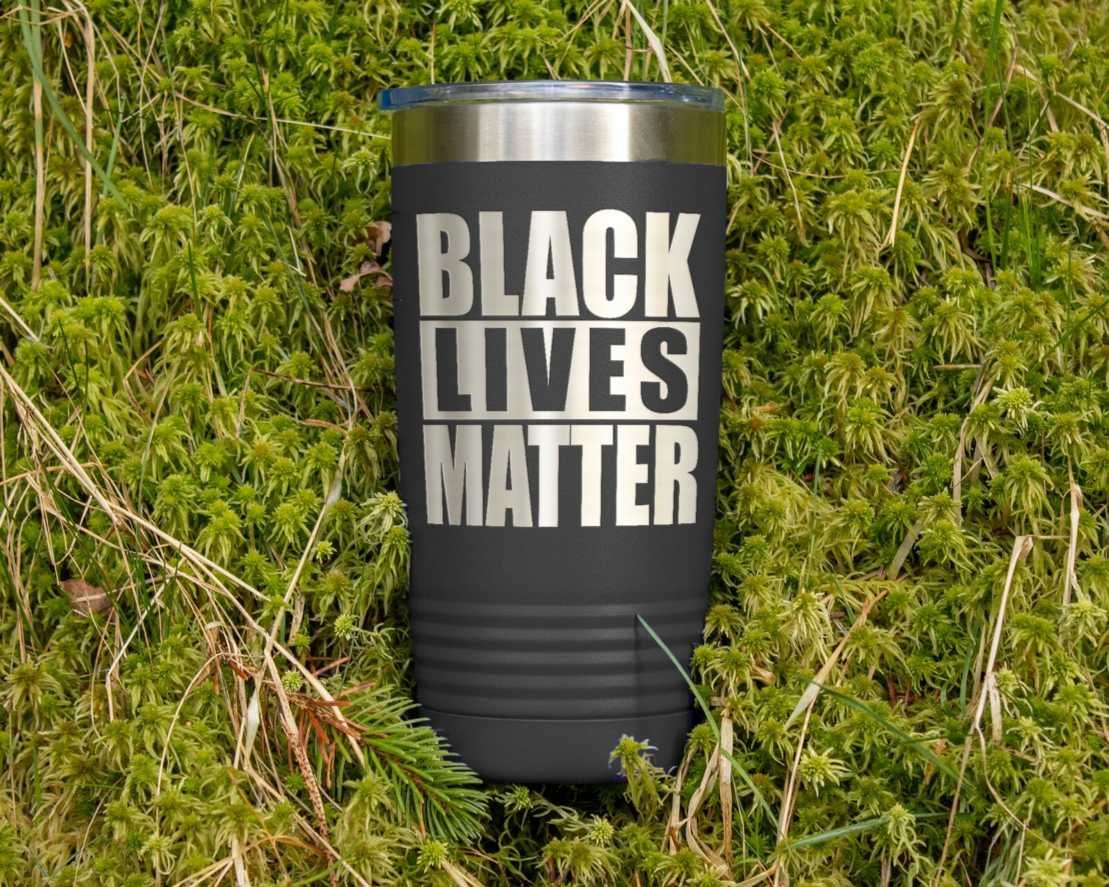 Coffee Tumbler 20 oz. Stainless Steel BLACK LIVES MATTER Travel Tumbler