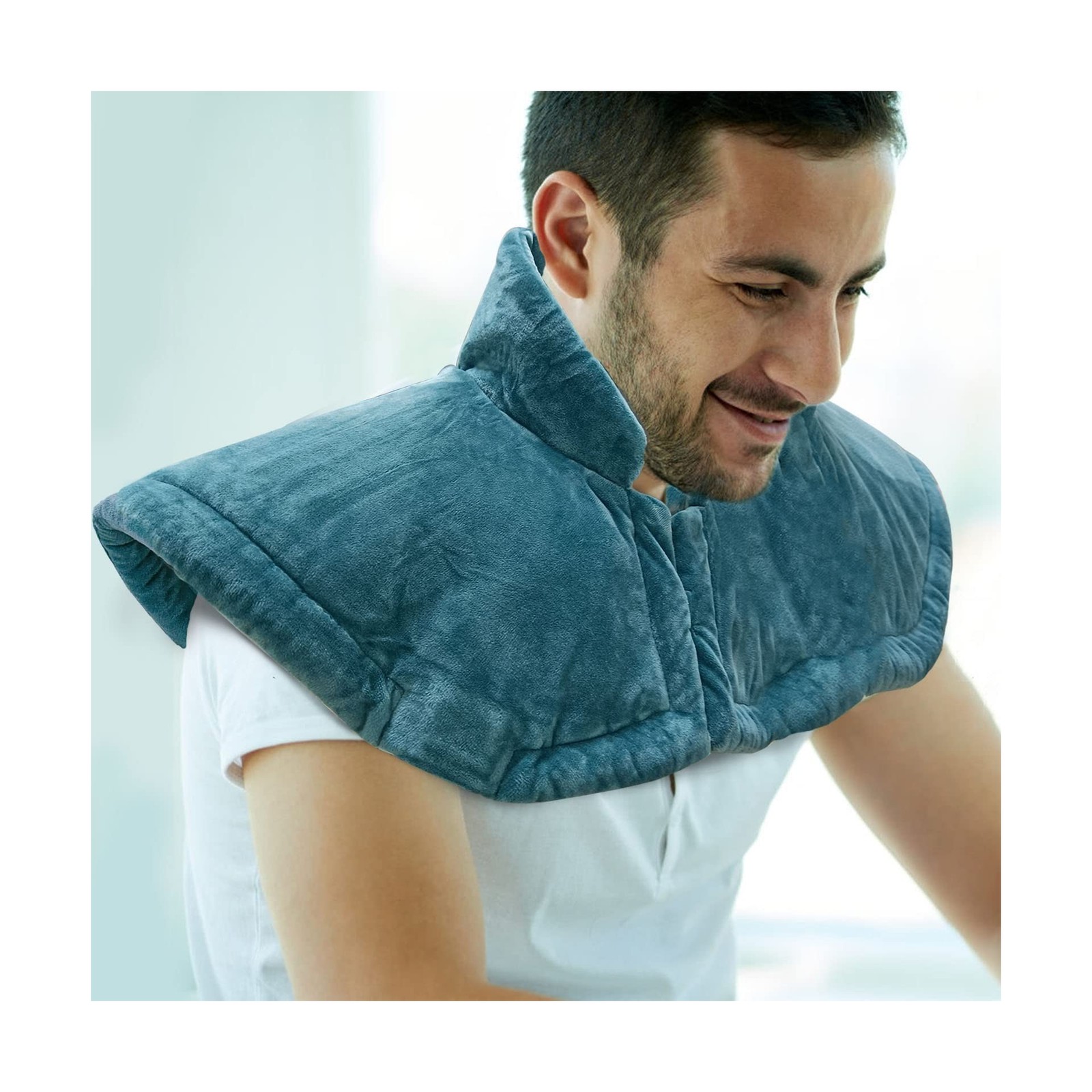 Weighted Heating Pad for Neck and Shoulders Pain Relief, 2lb El… FAST USA SHIP