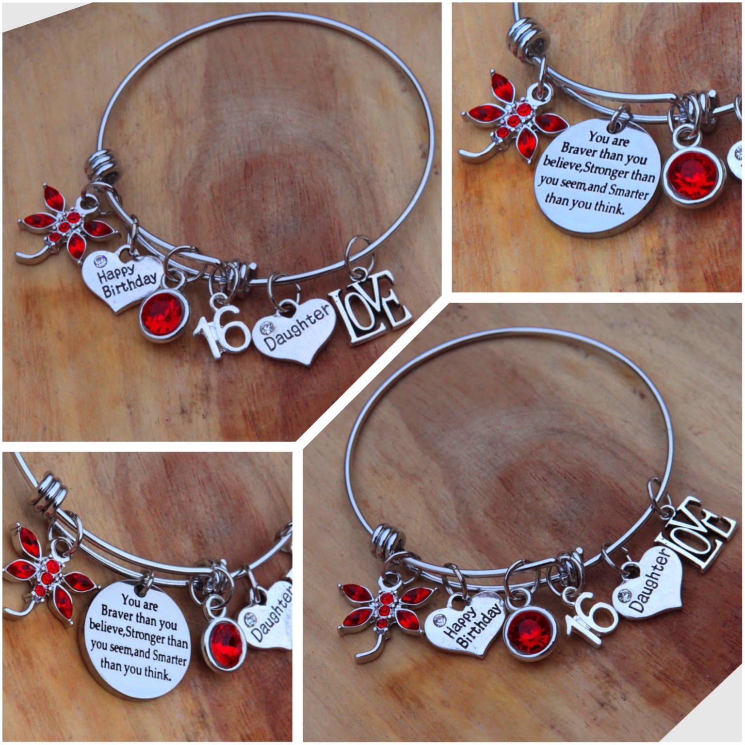 Personalised BIRTHDAY Gifts Bracelet 18th 21st 30th 40th 50th – Gift for Her ##