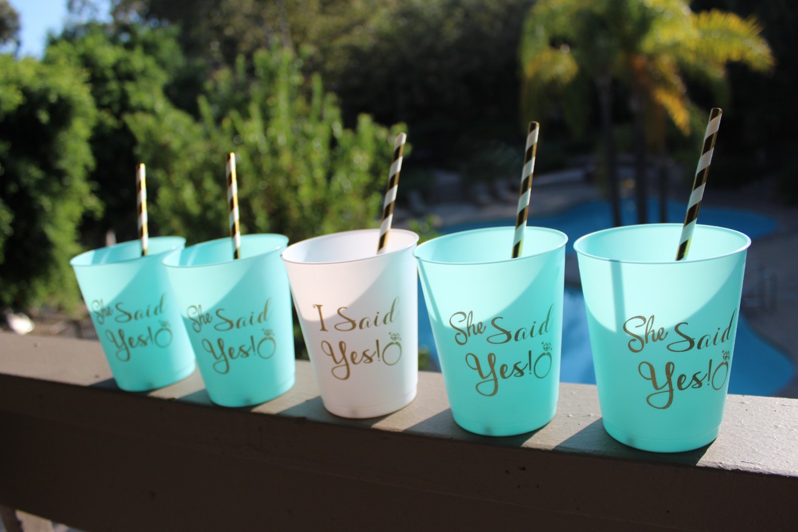 36 PIECE BUNDLE | Bachelorette Party Cups + Bridal Temporary Tattoos + Straws
